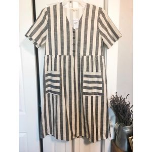 Striped Babydoll Dress